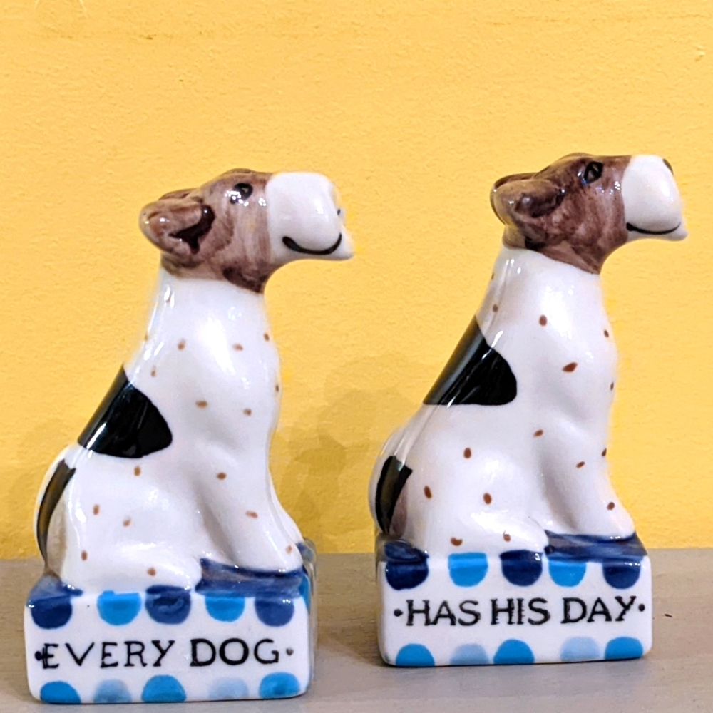 Anthropologie Terrier Salt and Pepper Shakers| Out of Production